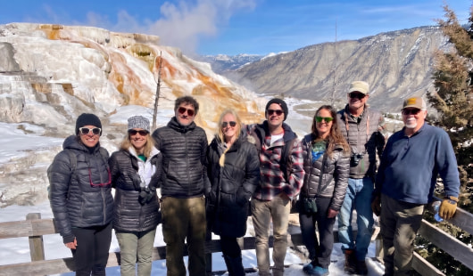 El equipo de AH haciendo trabajo de campo en Montana